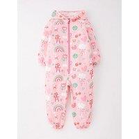 Mini V By Very Girls Printed Shower Resistant Puddlesuit - Pink