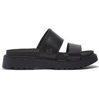 Timberland Clairemont Way Slide Sandal - Black Full Grain