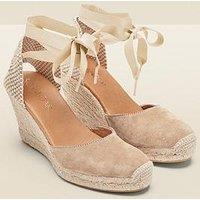 Sosandar Perla Taupe Valenciana Wedge Espadrille - Tan
