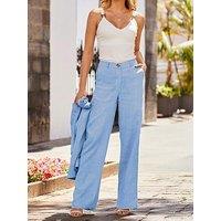 Sosandar 100% Linen Wide Leg