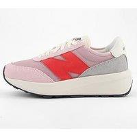 New Balance Junior 370 Lace Up Trainers - Rose Sugar