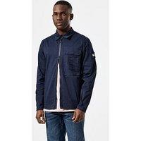 Weekend Offender Graniteville Cotton Pocket Overshirt - Navy