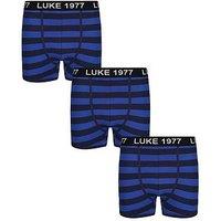 Luke 1977 Niter Soft Cotton 3 Pack Boxers-Black
