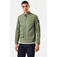 Weekend Offender Vinnie Classic Nylon Overshirt - Green