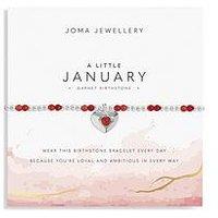 Joma Jewellery Birthstone A Little Bracelet In Silver Plating