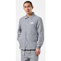 Weekend Offender Sant Antoni Ticking Strip Coach Jacket - Navy