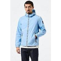 Weekend Offender Campania Check Check Windbreaker Jacket - Blue