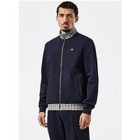 Weekend Offender Alameda Jacquard Check Track Jacket - Navy