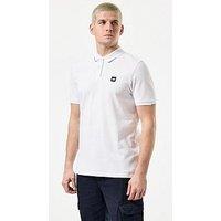 Weekend Offender Rivas Tipped Polo Top- White