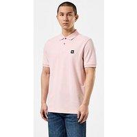 Weekend Offender Caneiros Classic Badge Polo Shirt - Salmon
