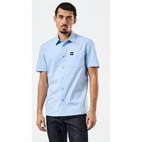 Weekend Offender Borak Classic Short Sleeve Shirt - Blue