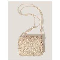 Monsoon Piper Plaited Cross Body - Neutral