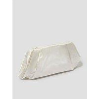 Monsoon Oona Satin Pleat Clutch - Ivory