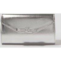 Monsoon Selena Bow Clutch - Silver