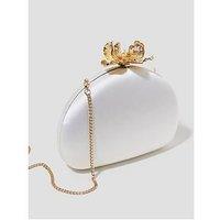 Monsoon Sara Flower Clutch - Ivory