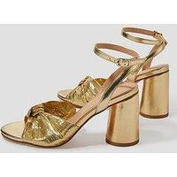 Monsoon Twist Front Sandals - Gold