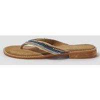 Monsoon Sia Beaded Sandal - Blue