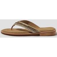 Monsoon Sia Beaded Sandal - Gold