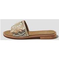 Monsoon Eve Embellished Slider - Cream