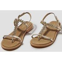 Monsoon Dee Diamante Sandal - Gold