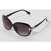 Monsoon Gold Trim Sunglasses - Black