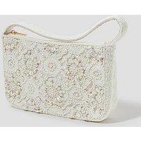 Monsoon Hani Pearl Embellished Bag - Ivory