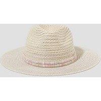 Monsoon Nora Zedora Hat - Natural