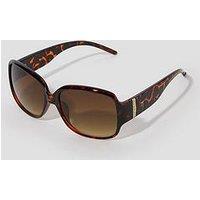 Monsoon Tort Wrap Sunglasses - Brown