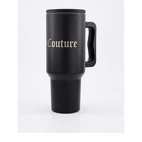 Juicy Couture Steel Water Bottle With Sraw - Black