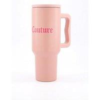 Juicy Couture Steel Water Bottle With Sraw - Pink
