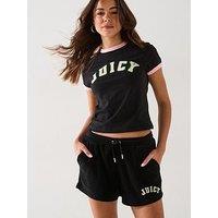 Juicy Couture Collegiate Logo T-Shirt - Black