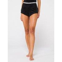Juicy Couture Rib Velour Pyjama Short - Black