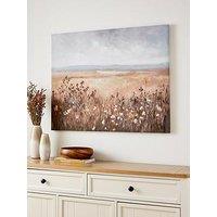Very Home Autumnal Field Printed Canvas With Hand Paint 80X100Cm - Fsc Certified