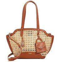 Dune London Dinidecided Long Handle Shoulder Bag - Natural Rattan