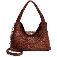 Dune London Deliberate Woven Shoulder Bag - Tan