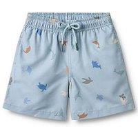 Wheat Boys Sea Life Printed Swimshorts - Blue