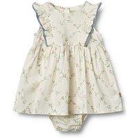 Wheat Baby Girls Sofia Romper Dress - Cream
