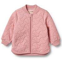 Wheat Baby Girls Sibling Quilted Jacket - Pink