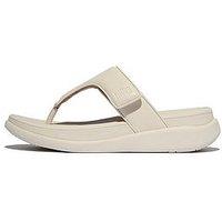 Fitflop F-Mode Go Adjustable Flatform Toe-Post Sandals - Paris Beige