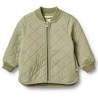 Wheat Baby Unisex Sibling Quilted Jacket - Green