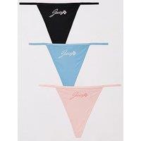 Juicy Couture Aloha Juicy Logo Thong - Multipack