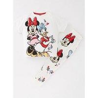 Minnie Mouse Disney Minnie Mouse And Daisy Duck Short Sleeve Pyjama Set - Pink