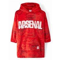 Arsenal Fc Football Hooded Blanket - Red