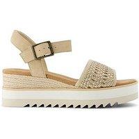 Toms Diana Wedge Sandal - Beige