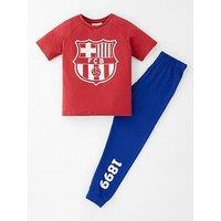 Barcelona Fc Fc Barcelona Football Short Sleeve Pyjamas - Red/Blue