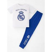 Cf Real Madrid Cf Real Madrid Short Sleeve Pyjamas - White/Blue