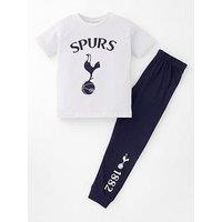 Tottenham Hotspur Fc Tottenham Hotspurs Football Short Sleeve Pyjamas - White/Blue