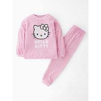 Hello Kitty Heart Fleece Pyjamas - Pink