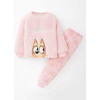 Bluey Bingo Fleece Pyjamas - Pink