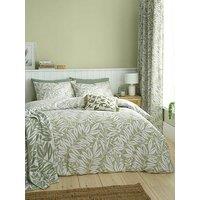 Catherine Lansfield Sorrel Leaf Duvet Cover Set In Green